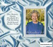 *Známky Gibraltar 2001 Kráľovna Alžbeta II. neraz. hárček MNH - Kliknutím na obrázok zatvorte -